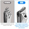 Nail Clippers for Men, Upgrade Slanted Nail Clippers for Seniors