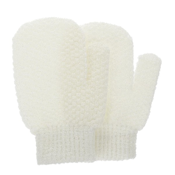 Ipetboom 2Pcs Body Scrub Mitts Exfoliating Bath Gloves for Spa