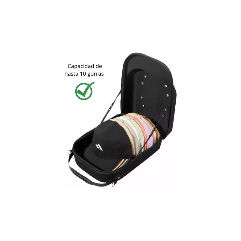 Estuchelandia Estuche Rigido De Viaje Con Correa Para Gorras Cachuchas