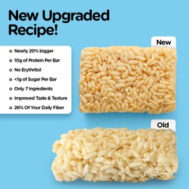 New Improved Recipe - Sinless Snacks Marsh Mallow Krisp - Perfect Keto Snacks - Delicious Gluten Free Low Carb Snacks - Marshmallow Keto Cereal Bars – Soft & Chewy Low Sugar – Less Than 1g - 8 Count