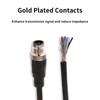 Eonvic Industrial M12 4 Pin Male Straight Aviation Connector Electrical
