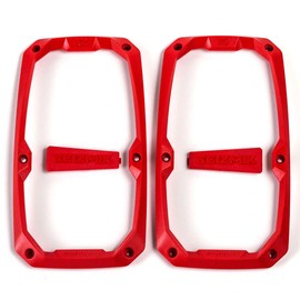Seizmik UTV Color Trim Kit for Embark Series Side View UTV Mirrors | Bezel and Cap Color Insert Kit | Red