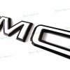 Auto GMC Rear Tailgate Gloss Black White GMC Emblem GMC