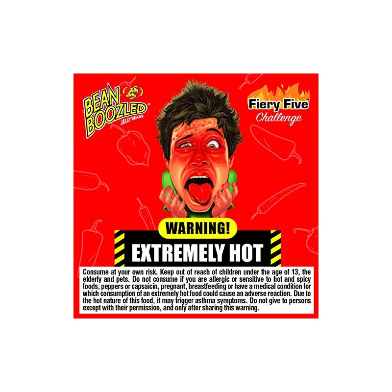 Jelly Belly Candy Jelly BeansBoxBoozledFieryFive, Red