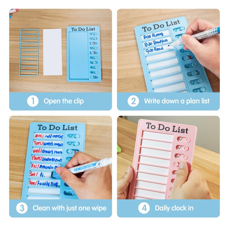 Chore Chart Board for Kids with Adhesive Pads,Kids ADHD to