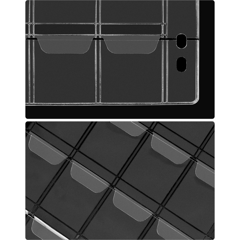 QWORK® 12 Sheets Coin Collection Pages, Coin Pocket for Coin