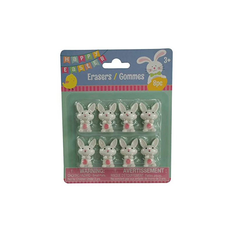 Phoenix's Treasure Trove 8 pc Bunny Erasers