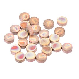 MECCANIXITY 24 Pcs Copper Stamping Blank, 4mm/0.2" Round Metal Blank Stamping Name Tags Flat Round Sheet No Hole for Laser Engraving Dog Tags Keychain Jewelry Making