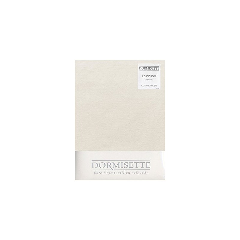 Dormisette Flannelette Bed Sheet 150 x 250 cm Natural