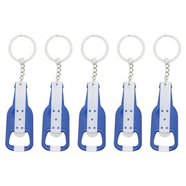 Honduran Flag Beer Bottle Opener Keychain - Set of 5