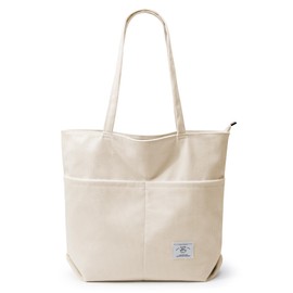 KALIDI Corduroy Tote Bag for Women Large Shoulder Bag Casual Hobo Zipper Handbag Purse with Front Pockets Work Shopping