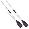 2 PCS Telescoping Paddle Aluminum Alloy Paddles Round Grip Boat