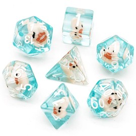 Adorable Polyhedral Dice Set for Dungeons & Dragons DND (Duck)