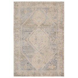 Jaipur Living Indoor Outdoor 5x7 Area Rug, Boho, Light Grey/Blue