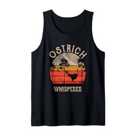 Retro Ostrich Whisperer Funny Ostrich Bird Animal Lover Tank Top