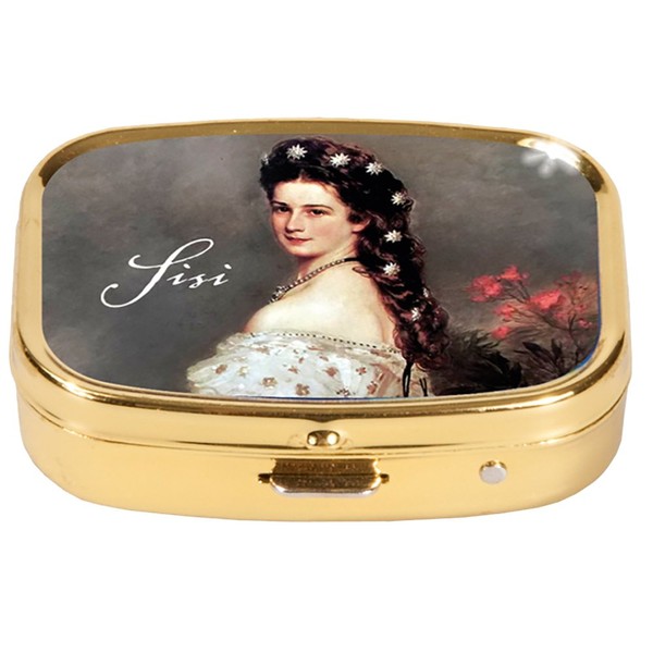 Fridolin Pillendöschen Sisi aus Metall, bunt, 5.1x3.6x1.8 cm