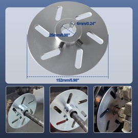 COEFEPIY 6 Inch Mechanical Brake Disc with 1 inch Bore for Manco 9598 9597 for Airheart MB-1 Yerf-Dog Carter ASW Go Kart for Predator 212cc 196cc 6.5hp GX160 Carter Drift Trike Cart Parts Rotor