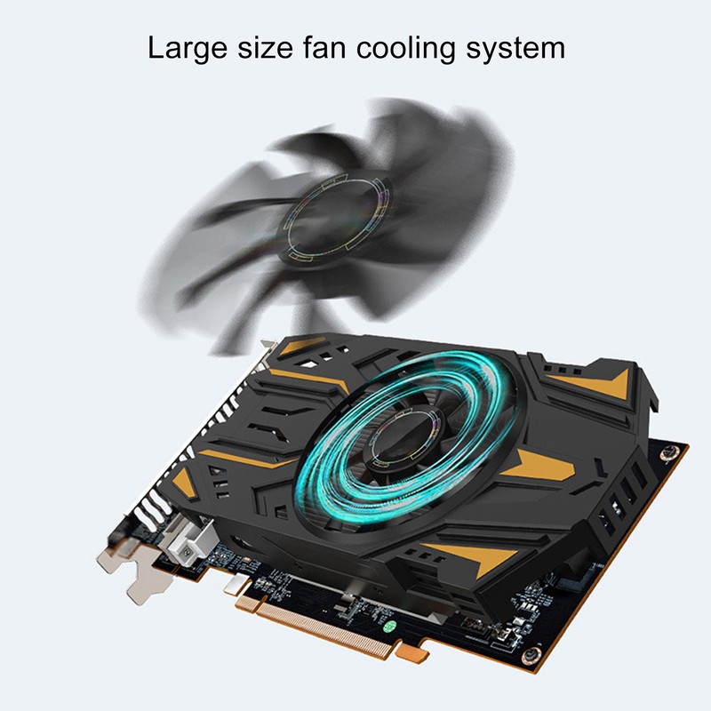 RX550 4G Graphics Card Single Fan 128bit GDDR5 1071MHz Core