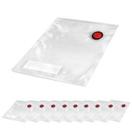 Lacor - 69696 Smart Vacuum Food Bags, Special Valve for Vacuum, Zip, Labeling, Reusable, Freezer and Fridge Safe, BPA-Free, 10 Bags, 26 x 35 cm