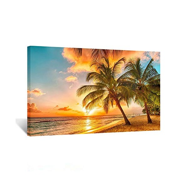 Kreative Arts Canvas Print for Home Decoration - Sunset Seascape