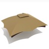 Wonwon Gazebo Replacement Canopy Top Cover 10X12 Double Tiered Canopy