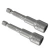 Cjueiom 2pcs 1/4" Quick-Change Hexagon Socket, 10mm Metric Nut Drivers