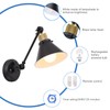 TRLIFE Rechargeable Battery Operated Wall Sconce, Dimmable and Adjustable Color