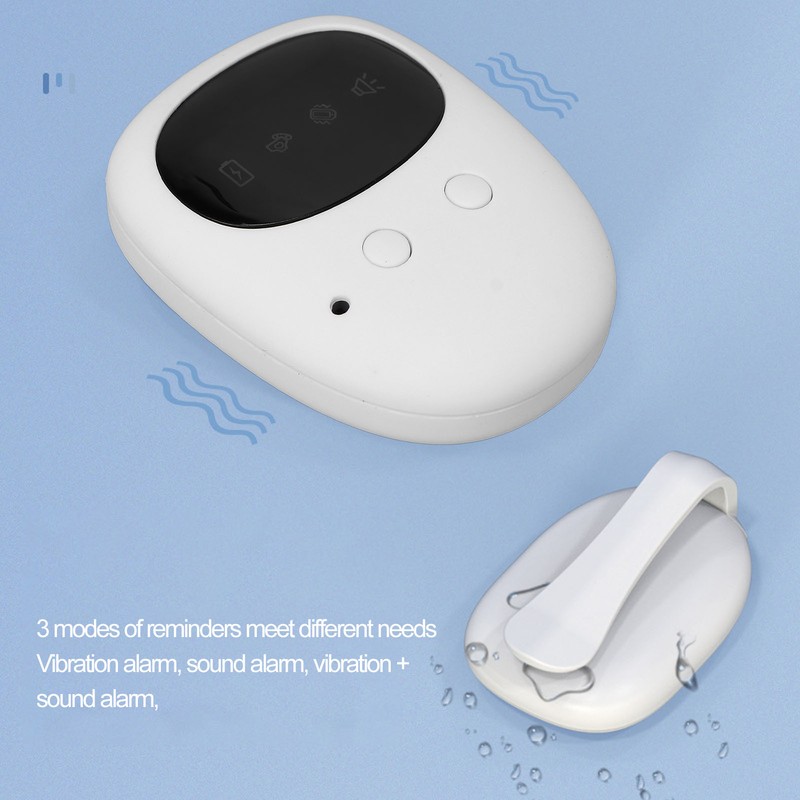 Wireless Bedwetting Alarm 3 Modes Sound Vibration Alarm Electric Bedwetting