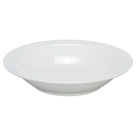Yanco CAT-4014 Catering Rim Bowl, 108 oz Capacity, 2.25" Height, 14" Diameter, Melamine, White Color, Pack of 12