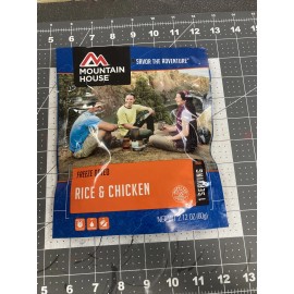 Mountain House Freeze Dried Food Pouches MRE Rice & Chicken