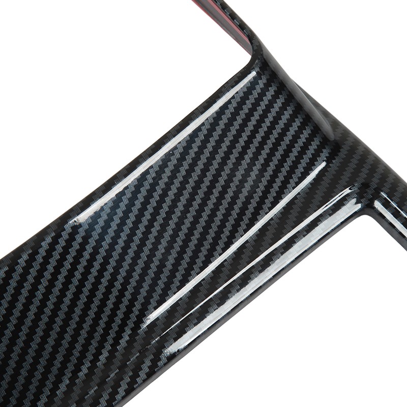 Car Cup Holder Frame Cover Carbon Fiber Pattern High Gloss