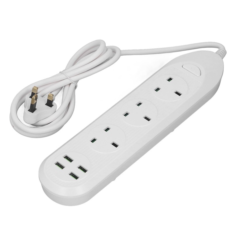 Power Strip Extension Long Cord 2500W Multi Functional with USB