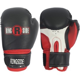 Ringside Youth Pro Style Training Gloves, Black/Red