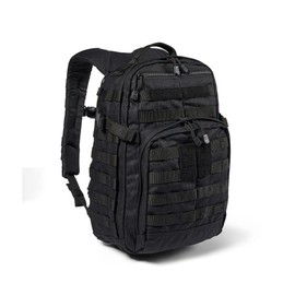 5.11 Tactical Backpack, RUSH 12 2.0 Military Survival Molle Back Pack with Laptop Compartment, Small, 24L, Black, Style 56561ABR