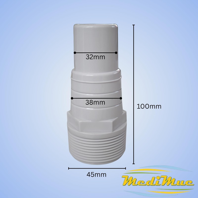 1 x pool hose connector, hose nozzle, pump connection, hose