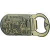 Las Vegas Strip Metal Bottle Opener Magnet, 3D Embossed Skyline Design