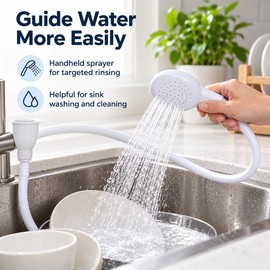 Multifunctional Faucet Shower Sprayer for Sink & Bathroom Use – Flexible Hose Extension for Pet Bathing and Everyday Cleaning