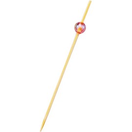 Shindo 9489 Bamboo Bamboo Skewers, Bead Picks (Pink), 2.8 inches (7 cm), 50 Pieces
