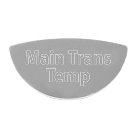 GG Grand General 68642 Stainless Steel Main Transmission Temperature Gauge Emblem for Kenworth