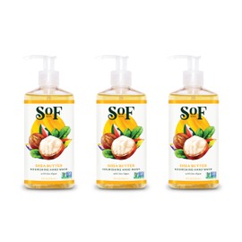 South Of France SoF Nourishing Hand Wash - With Moisturizing Sea Algae, Coconut & Olive Oil- Vegan & Non GMO- Free From Phthalates, Sulfates & Parabens- Shea Butter - 8 oz Bottle 3 Pack