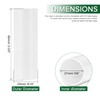 2.6 Inch Tall White Plastic Candle Covers Sleeves Chandelier Socket