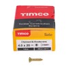 TIMCO Solo Chipboard & Woodscrews - Gold - 4.0 x