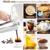 Miuly 34oz French Press Coffee Maker Stainless Steel Insulated Coffee
