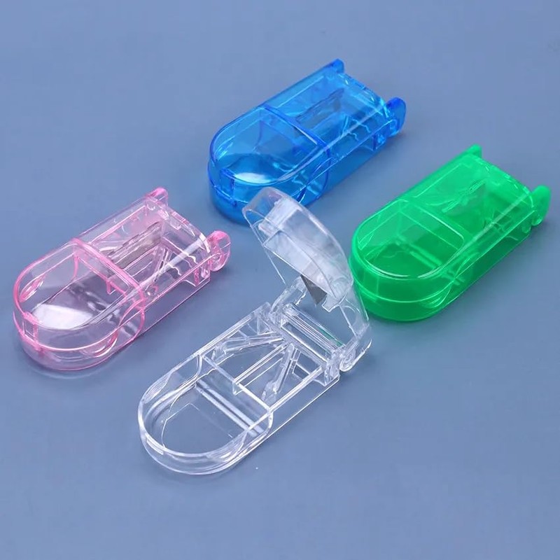anglerholics Pill Cutter, Pill Splitter with Blade and Storage Compartment