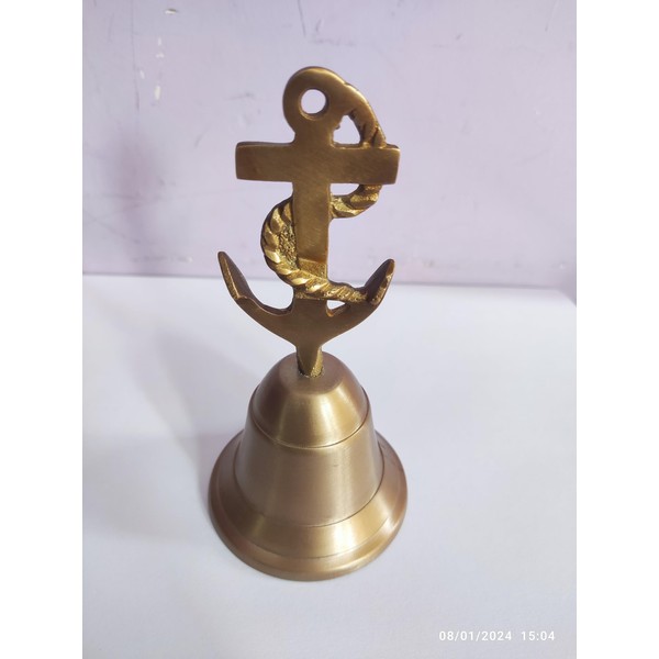 Handheld ghanti Indian Brass handbell for Events foodline Alarm Jingle