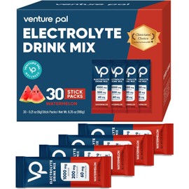 Venture Pal- Paquete de Polvo de Electrolitos Sin Azúcar Alto en Sodio Paquetes de Hidratación con Sodio, Potasio y Magne