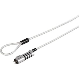 Hama Laptop Lock Combination Lock No Keys Needed, Velcro Cable Tie Allows Tidy