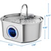 Cat Water Fountain Stainless Steel: 108oz/3.2L Cat Fountain for Drinking-