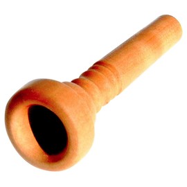 Rieger & Gräf FL7C-D Pear Mouthpiece for Flugelhorn (High-Quality Mouthpiece for Flugelhorns, Made of Oiled Pear Wood with German Shaft for Large Volume)