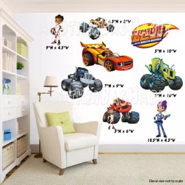 Handmade Blaze and the Monster Machines Wall Decal (Inspired)